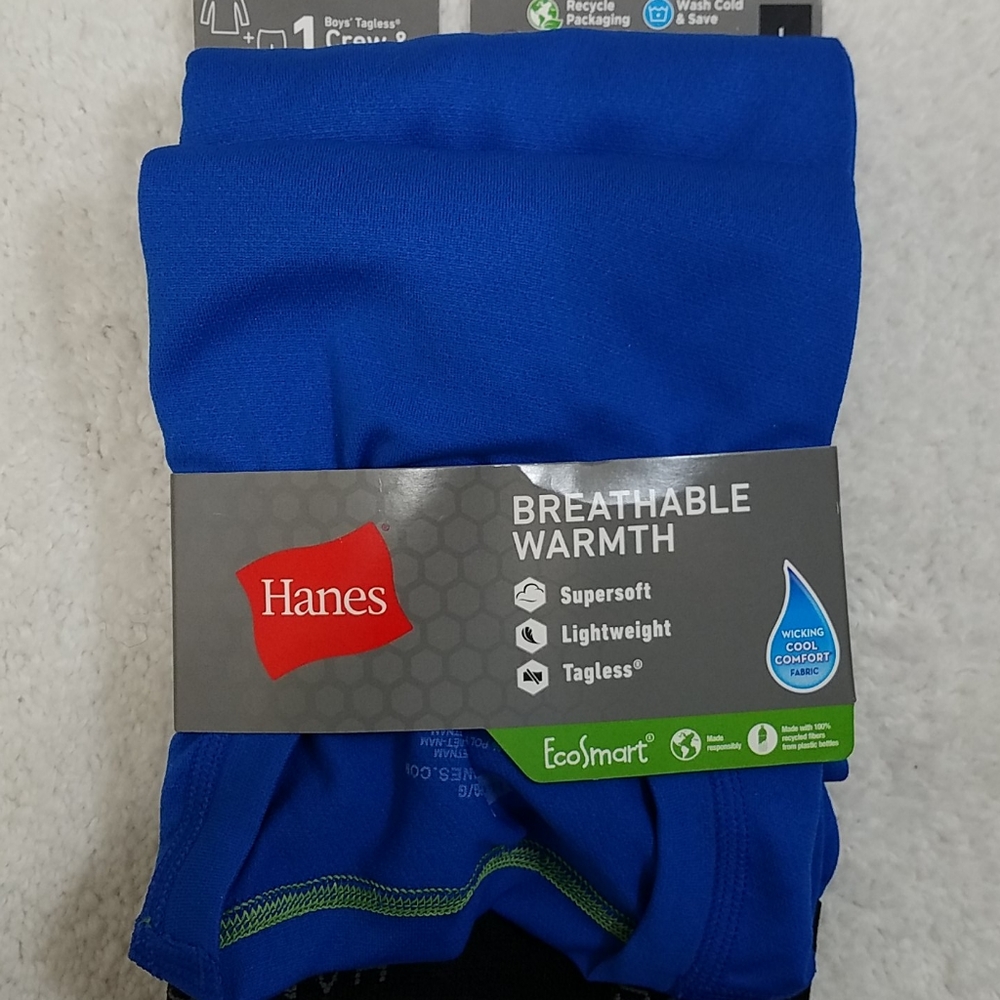 Hanes Boy's Breathable Crew & Pant Set